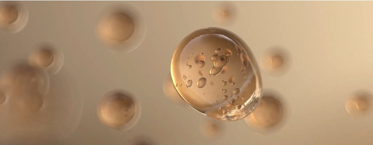 Gold exosome spheres suspended in serum